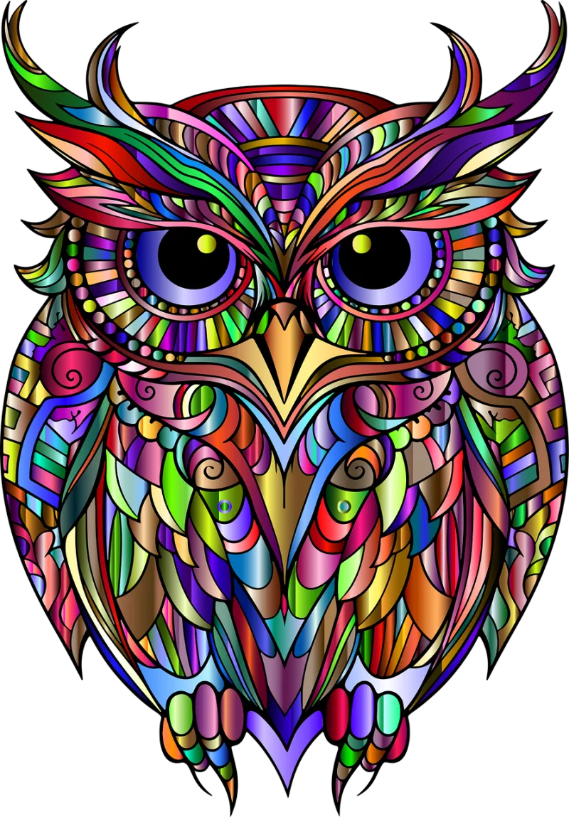 Owl Bird Animal Stickdatei – Tiere