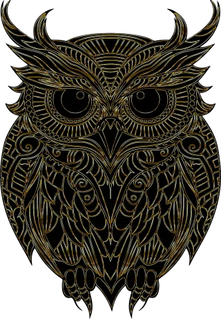 Owl Bird Animal Stickdatei