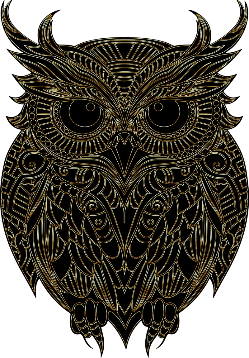 Owl Bird Animal Stickdatei – Tiere
