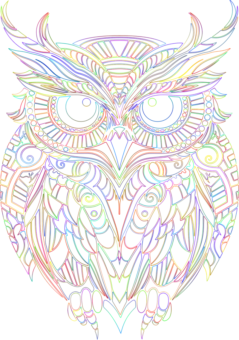 Owl Bird Animal Stickdatei – Tiere
