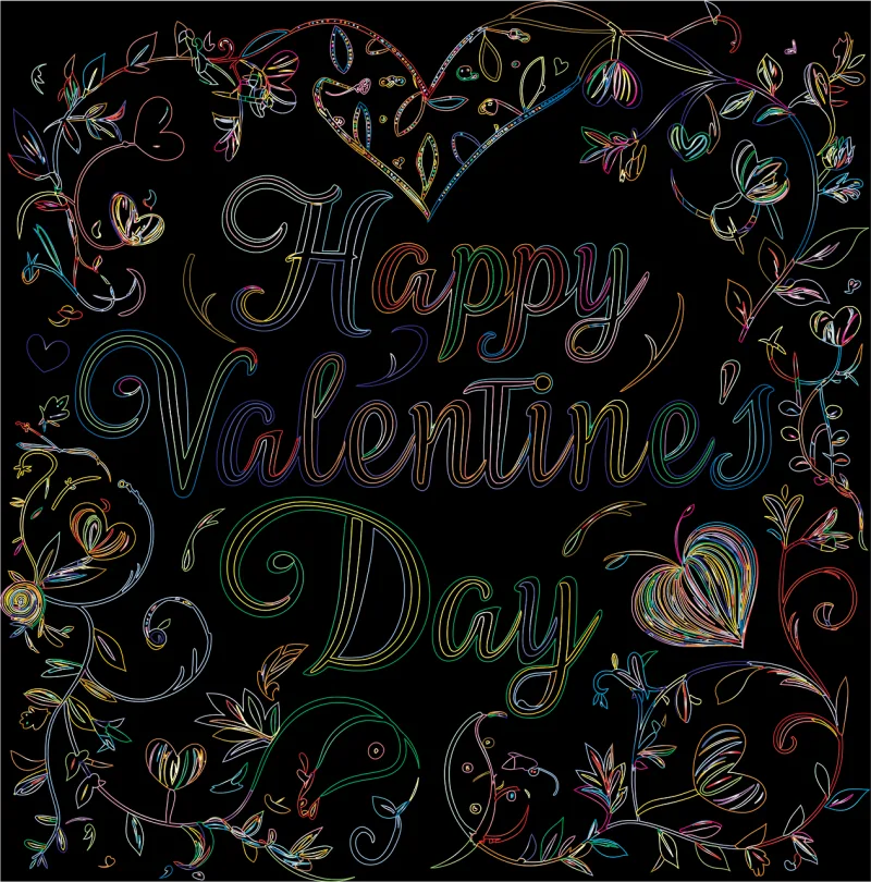 Happy valentine's day Valentines Romance Stickdatei – Herzen & Liebe