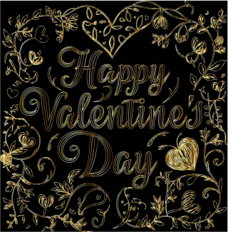 Happy valentine's day Romance Typography Stickdatei