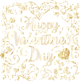 Happy valentine's day Romance Typography Stickdatei – Herzen & Liebe