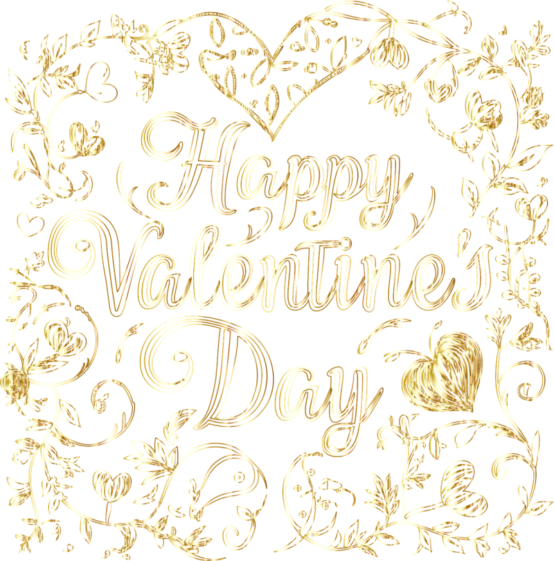 Happy valentine's day Romance Typography Stickdatei – Herzen & Liebe