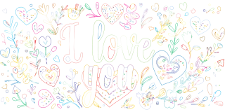 I love you Love Romance Stickdatei