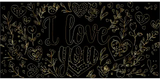 I love you Love Romance Stickdatei