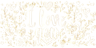 Love Romance Typography Stickdatei