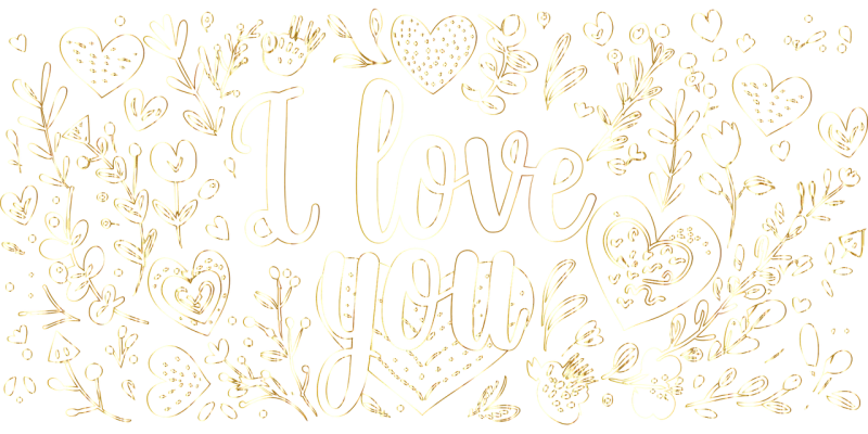 Love Romance Typography Stickdatei – Herzen & Liebe