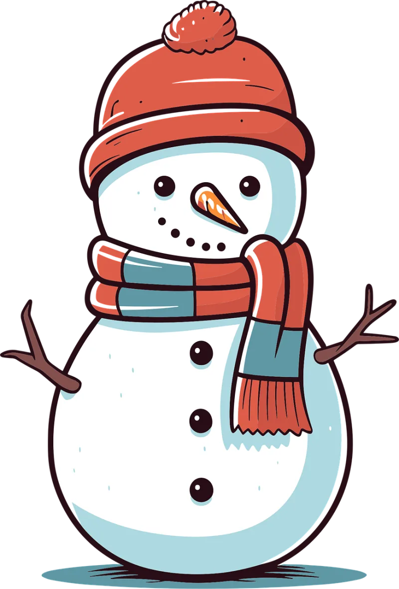 Snowman Scarf Carrot Stickdatei – Weihnachten