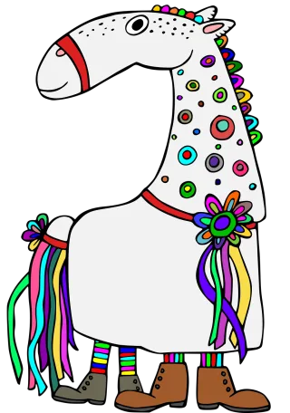 Horses Costume Disguise Stickdatei – Tiere