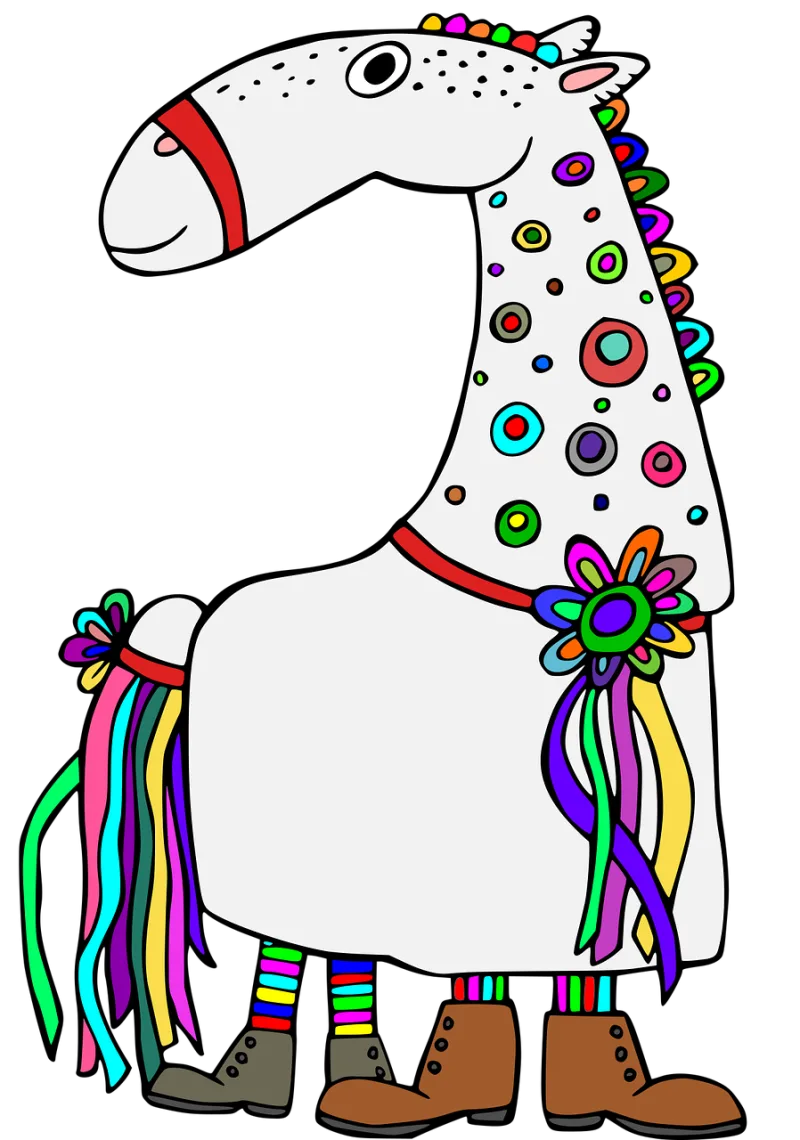 Horses Costume Disguise Stickdatei – Tiere