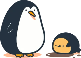 Penguin Snow Wildlife Stickdatei