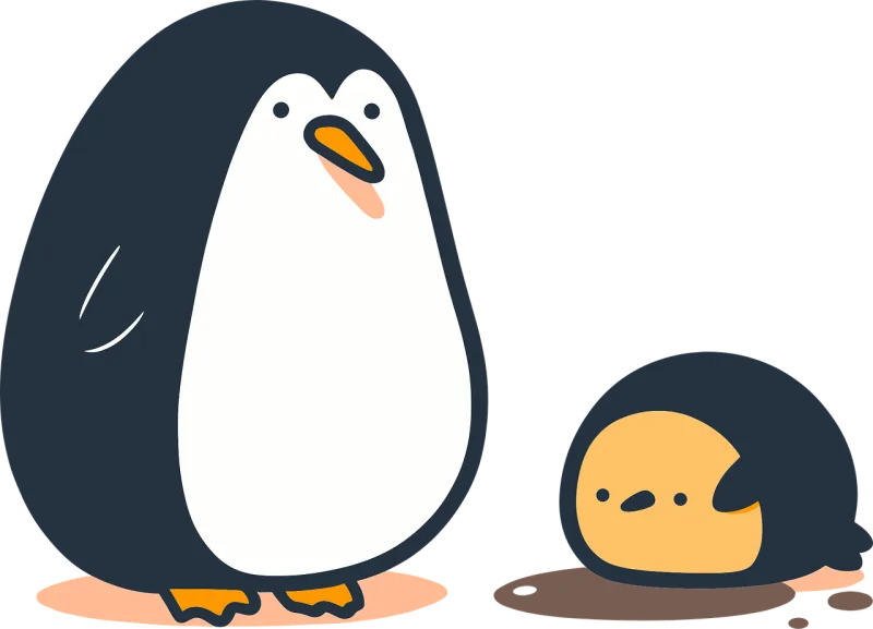Penguin Snow Wildlife Stickdatei – Tiere