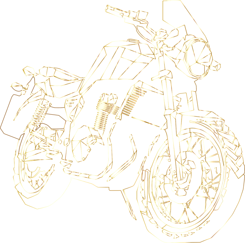Motorcycle Chopper Bike Stickdatei – Fahrzeuge