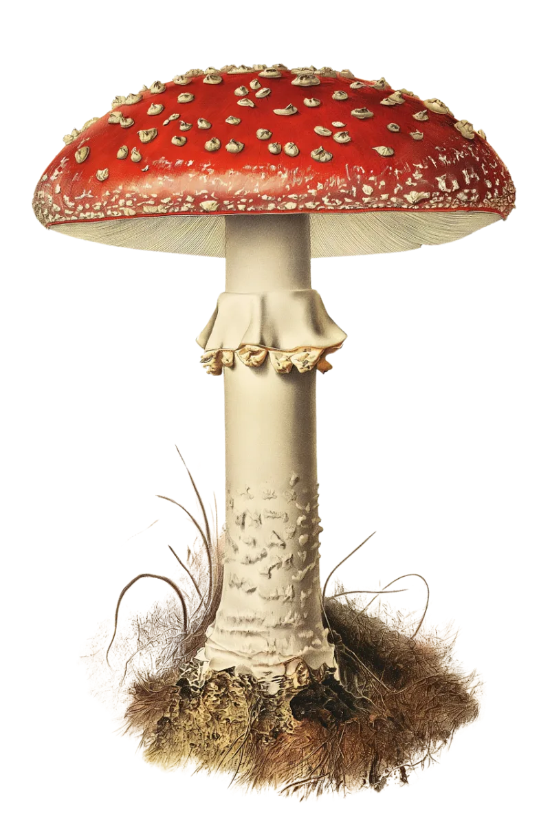 Mushroom Fungus Amanita muscaria Stickdatei – Natur
