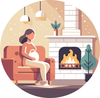 Woman Pregnant Mother Stickdatei