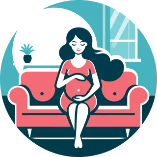 Woman Pregnant Mother Stickdatei