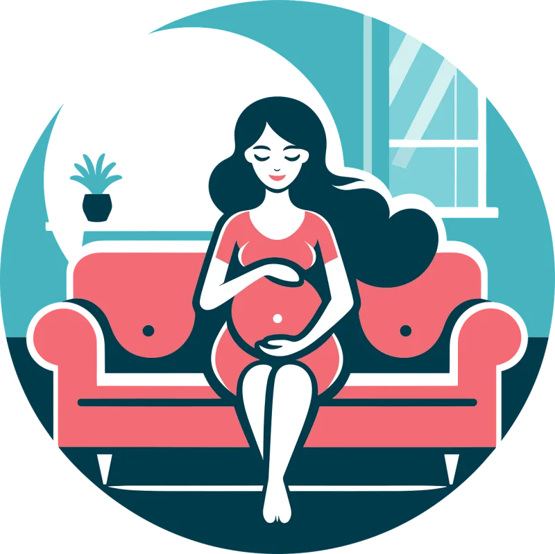 Woman Pregnant Mother Stickdatei – Herzen & Liebe