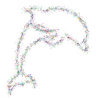 Dolphin Grunge Splatter Stickdatei
