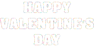 Happy valentine's day Valentines Typography Stickdatei