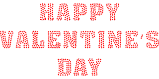Happy valentine's day Valentines Typography Stickdatei