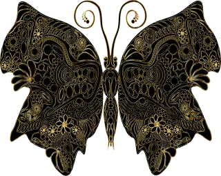 Butterfly Insect Design Stickdatei