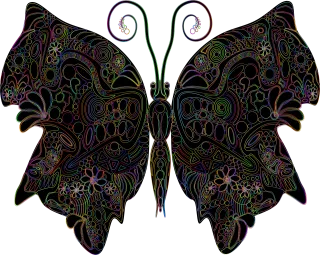Butterfly Insect Design Stickdatei