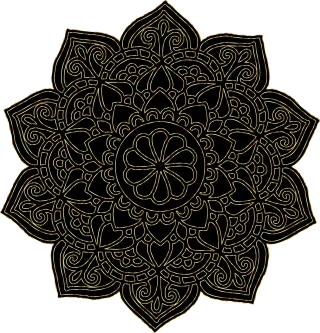 Mandala Floral Design Stickdatei
