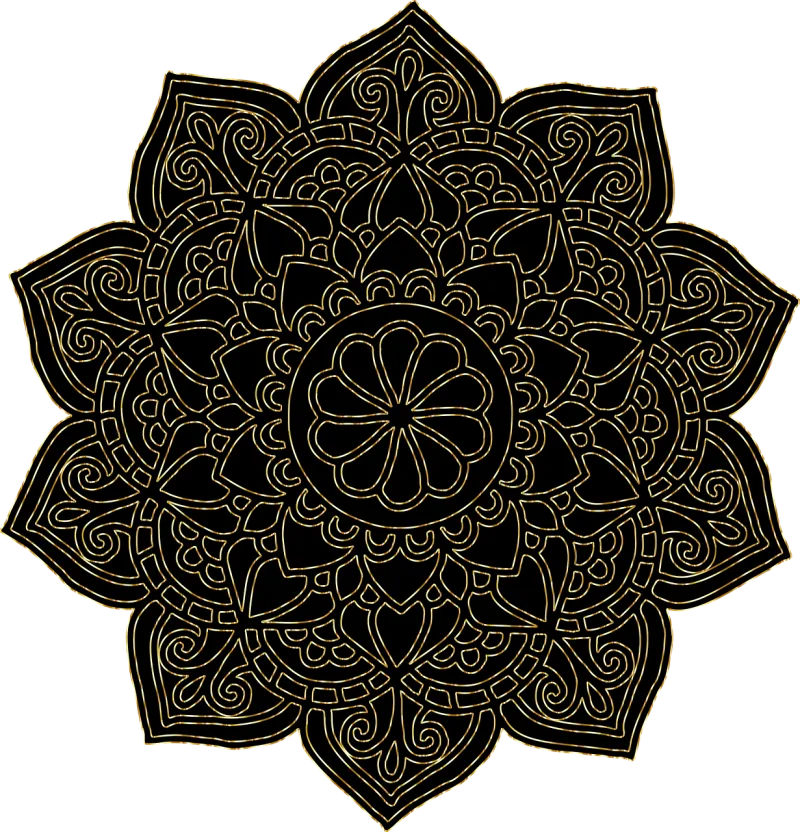 Mandala Floral Design Stickdatei – Blumen