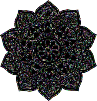Mandala Floral Design Stickdatei – Blumen