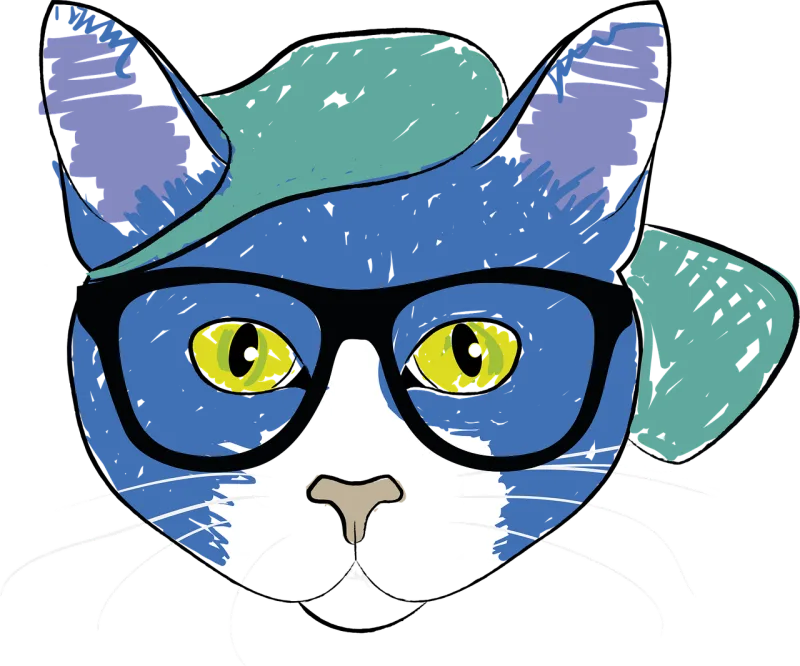 Cat Feline Cartoon Stickdatei – Tiere