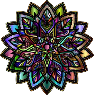 Mandala Flourish Floral Stickdatei – Kinder