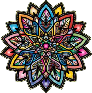 Mandala Flourish Floral Stickdatei