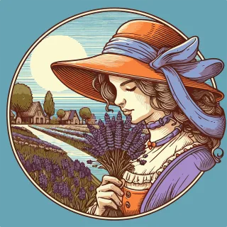 Lavender Lady Model Stickdatei