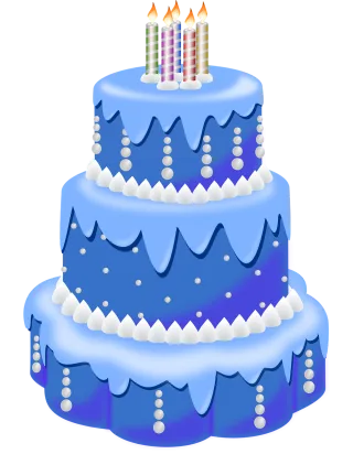 Cake Food Blue cake Stickdatei