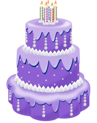 Cake Food Purple cake Stickdatei