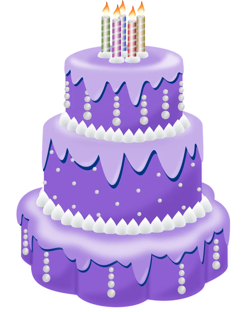 Cake Food Purple cake Stickdatei – Essen & Trinken