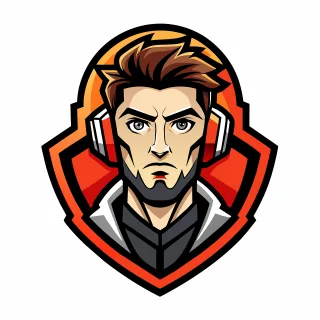 Ai generated Man Logo Stickdatei
