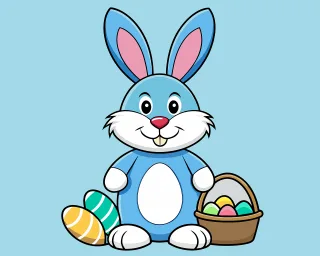 Easter bunny Rabbit Bunny Stickdatei