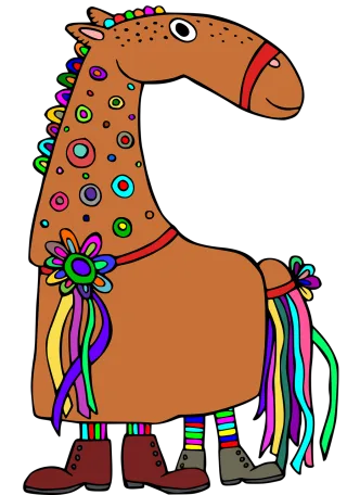 Horse Mask Masquerade Stickdatei