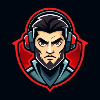Ai generated Man Logo Stickdatei