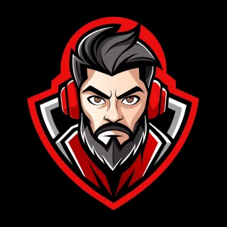 Ai generated Man Logo Stickdatei