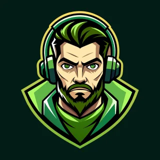 Ai generated Man Logo Stickdatei