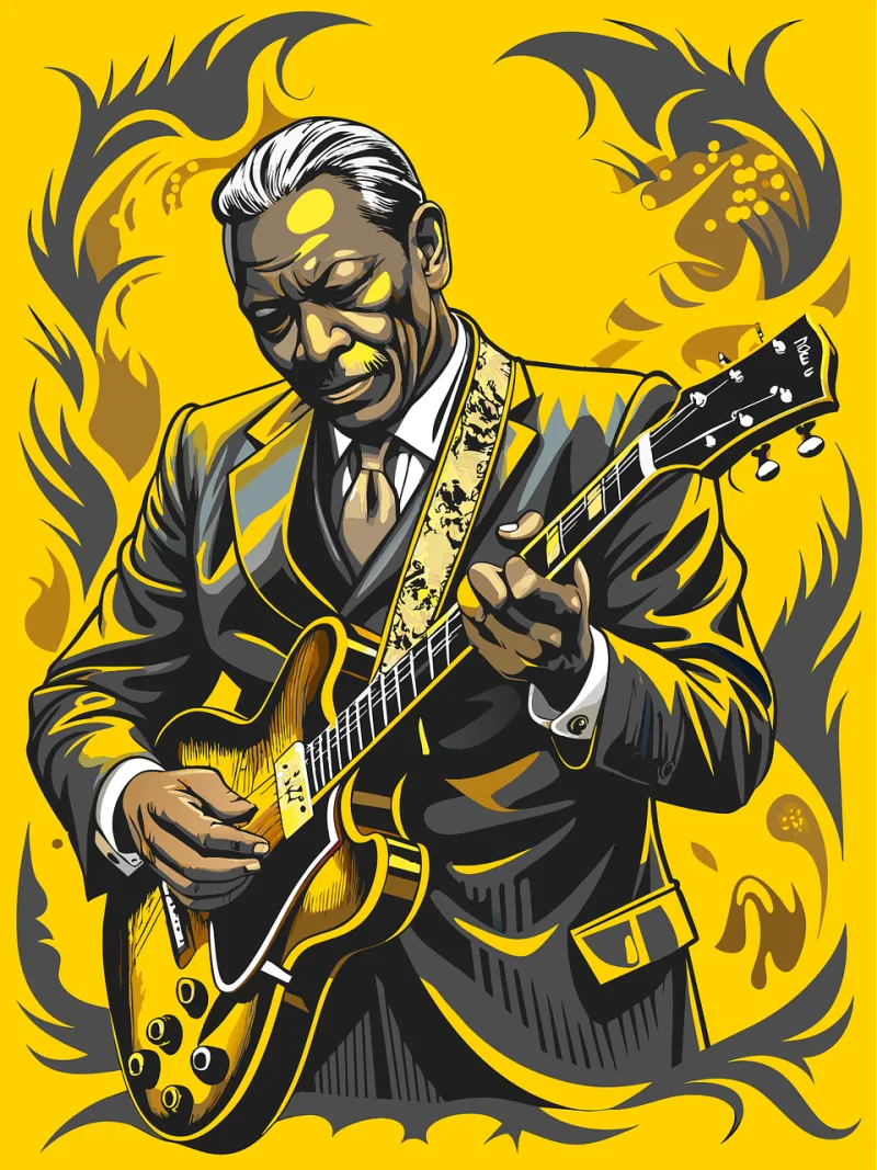 Man Guitar player Guitar Stickdatei – Musik