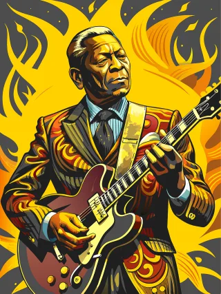 Man Guitar player Guitar Stickdatei