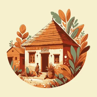 House Nature Roof Stickdatei