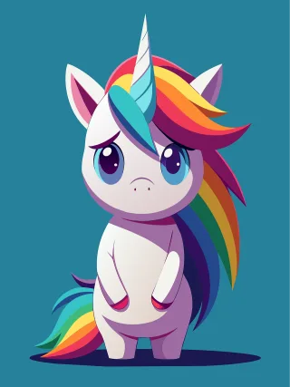 Unicorn Pony Fantasy Stickdatei