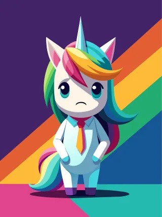 Unicorn Pony Fantasy Stickdatei