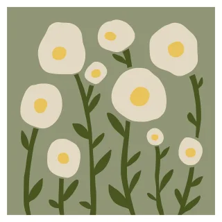 Flowers Beautiful wallpaper Graphic Stickdatei