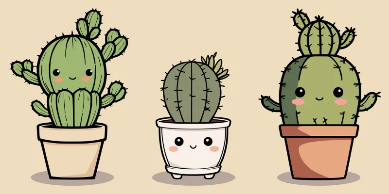Cactus Flower wallpaper Pot Stickdatei – Natur